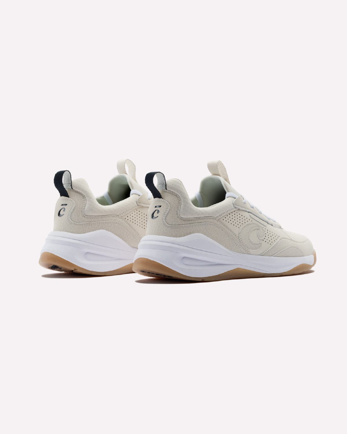 CloveStrada-Sand-White-Gum03_Back_View_White_Background_Comfy_Clarino_Material